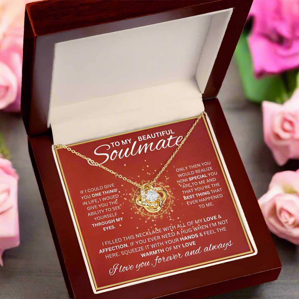 TO MY BEAUTIFUL SOULMATE | Love Knot Necklace